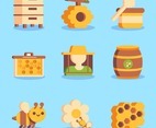 Honey Bee Protection Icon Collections