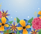 Elegant Blooming Flower Background Concept