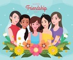 Happy Friendship Day with Five Pretty Girls