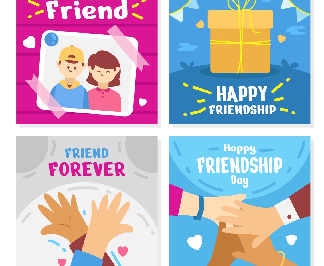 Friendship Day Appreciation Card Set