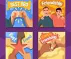 Appreciation For Best Friendship Card Template