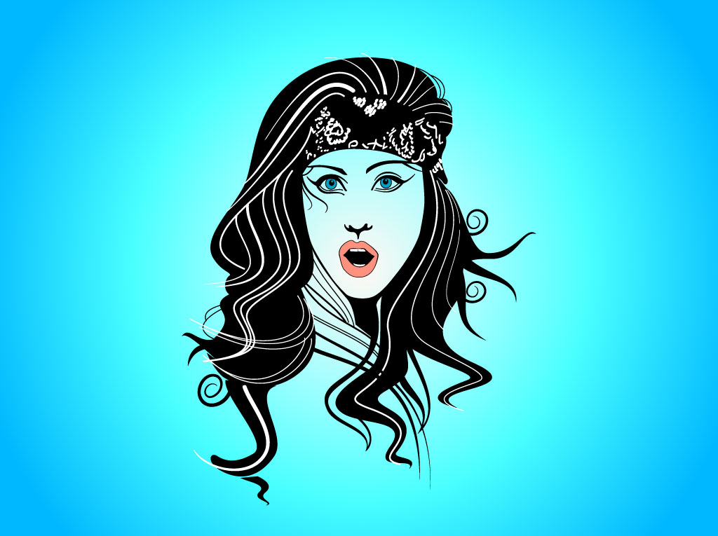 Download Gypsy Girl Vector Art & Graphics | freevector.com