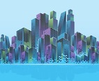 Skyscraper City Background Concept