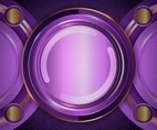 Modern Premium Golden Circle Purple