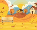 Fall Landscape Illustration