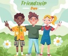 Children Celebrating Friendship Day