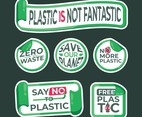 No Plastic Sticker Label Collection