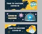 Covid 19 Vaccine Banner Set