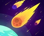 Meteor Colorful Background