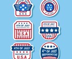 4th of July Festive Badges Collection
