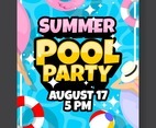 Summer Pool Party Poster Template