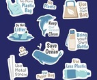 No Plastic Sticker Campaign