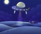 Scenery UFO Background