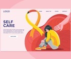 Landing Page on the Theme of World Suicide Prevention Day Concept