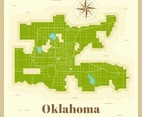 Oklahoma City Map On Paper