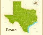 Texas City Map On Paper