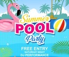 Summer Pool Party Poster