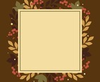 Fall Leaves Border Background