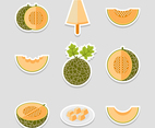 Melon for Summer Fruit Sticker Pack
