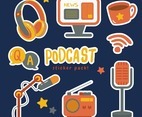 Podcast Cute Sticker Pack