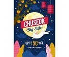 Chuseok Big Sale Poster Template