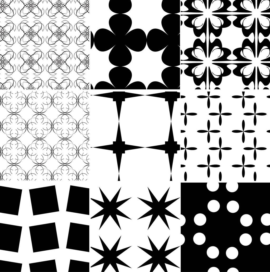 Black White Patterns Vector Art Graphics freevector com