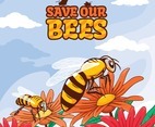 Save Our Bees Concept