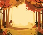 Autumn Landscape Scenery Background