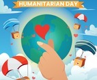 World Humanitarian Day Love Hand Poster