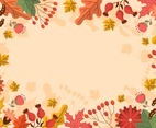 Autumn Floral Background