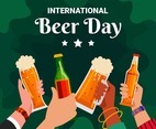 International Beer Day Celebration Background
