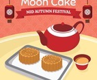 Mid Autumn Festival Moon Cake Tea