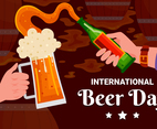 International Beer Day Festival Background