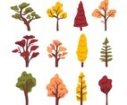 Autumn Tree Icon Collections