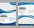 Blue Abstract Annual Report Template