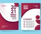 Annual Report 2021 Template with Simple Red Theme