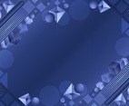 Gradient Blue Geometric Abstract Background