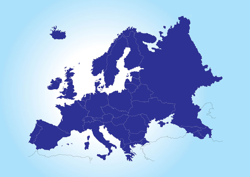 Map Of Europe Vector Art & Graphics | freevector.com