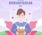 World Humanitarian Day Man Character