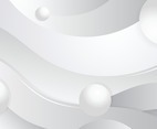 Abstract White Wave Background