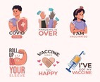 Set of After Vaccination Sticker