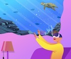 Virtual Reality under The Sea