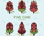 Pine Cone Icon Set