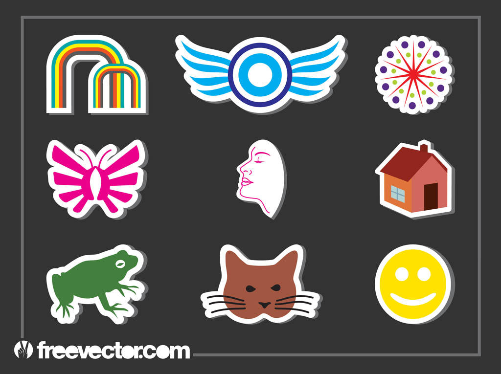 Download Sticker Pack Vector Art & Graphics | freevector.com