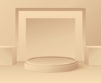 Background of Beige 3D Objects