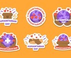 Cute Humanitarian Day Sticker Collection