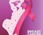 Breast Cancer Awareness with Ribbon and Woman Concept