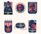 Set of Veterans Day Sticker