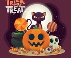 Halloween Trick Or Treat Pumpkin