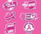 Pinky Breast Cancer Sticker Set